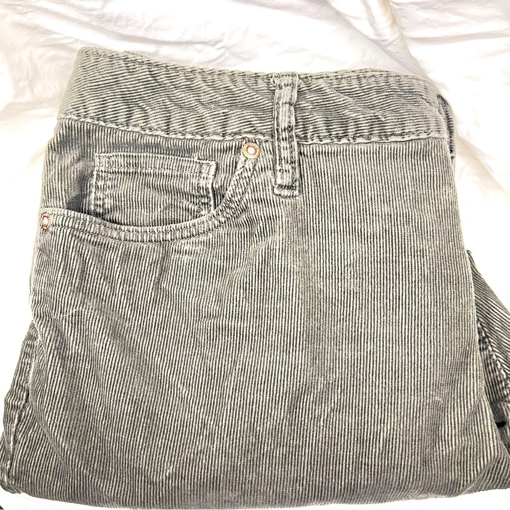 Lands’end jeans corduroy, gray jeans